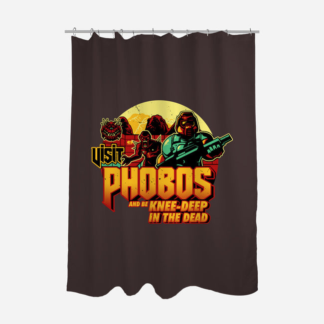 Phobos Moon-None-Polyester-Shower Curtain-daobiwan