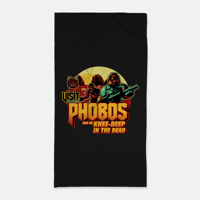 Phobos Moon-None-Beach-Towel-daobiwan