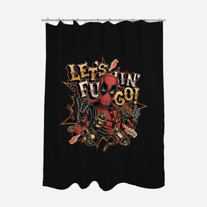 Let’s Freaking Go-None-Polyester-Shower Curtain-glitchygorilla