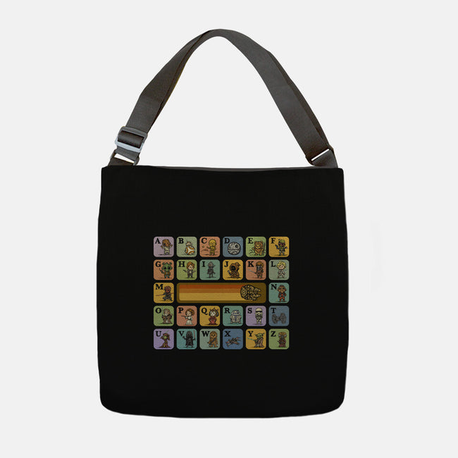 Alphabet Wars-None-Adjustable Tote-Bag-kg07