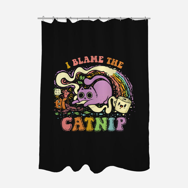 I Blame The Catnip-None-Polyester-Shower Curtain-kg07