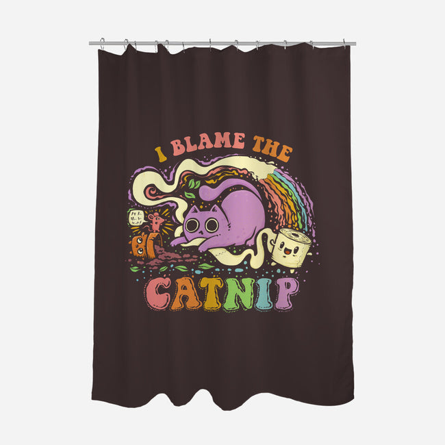 I Blame The Catnip-None-Polyester-Shower Curtain-kg07