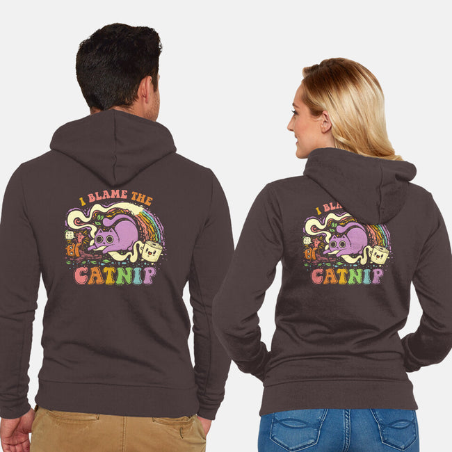 I Blame The Catnip-Unisex-Zip-Up-Sweatshirt-kg07