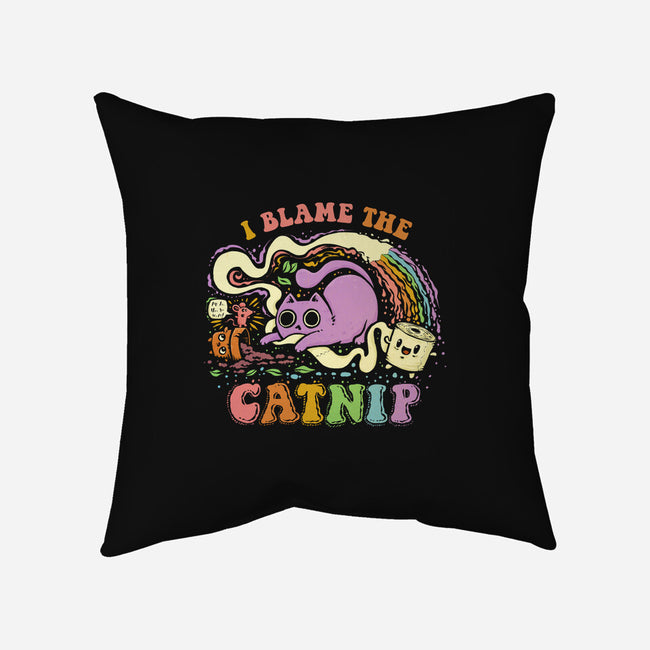 I Blame The Catnip-None-Non-Removable Cover w Insert-Throw Pillow-kg07