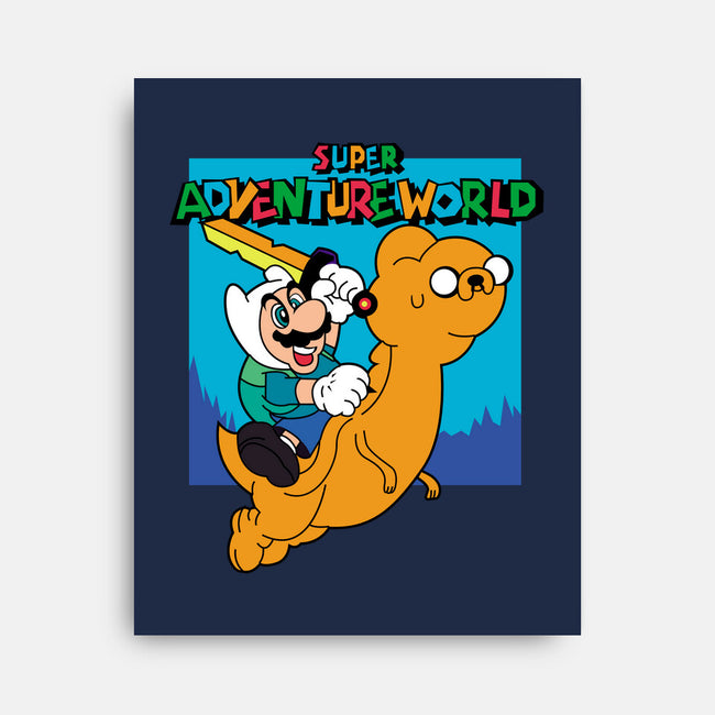 Super Adventure World-None-Stretched-Canvas-Planet of Tees