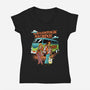 The Woodstock Machine-Womens-V-Neck-Tee-Roni Nucleart