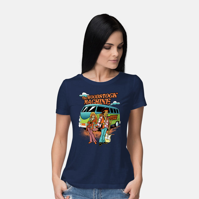 The Woodstock Machine-Womens-Basic-Tee-Roni Nucleart