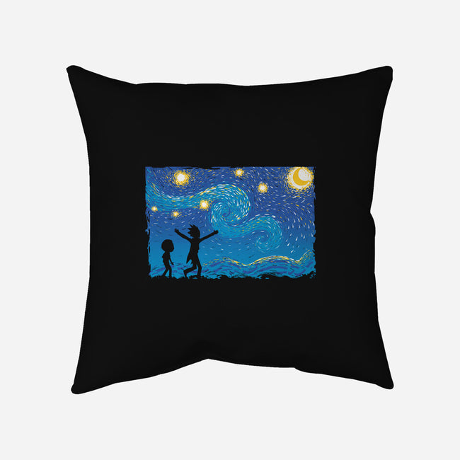 Rick And Gogh-None-Removable Cover-Throw Pillow-Gleydson Barboza