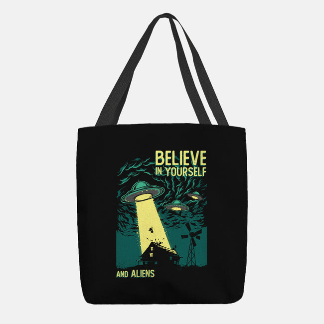 Yourself And Aliens-None-Basic Tote-Bag-Gleydson Barboza