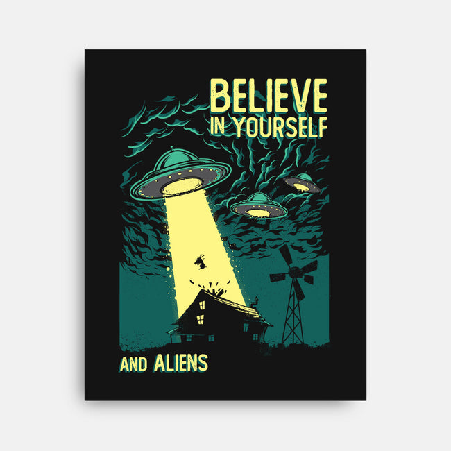 Yourself And Aliens-None-Stretched-Canvas-Gleydson Barboza