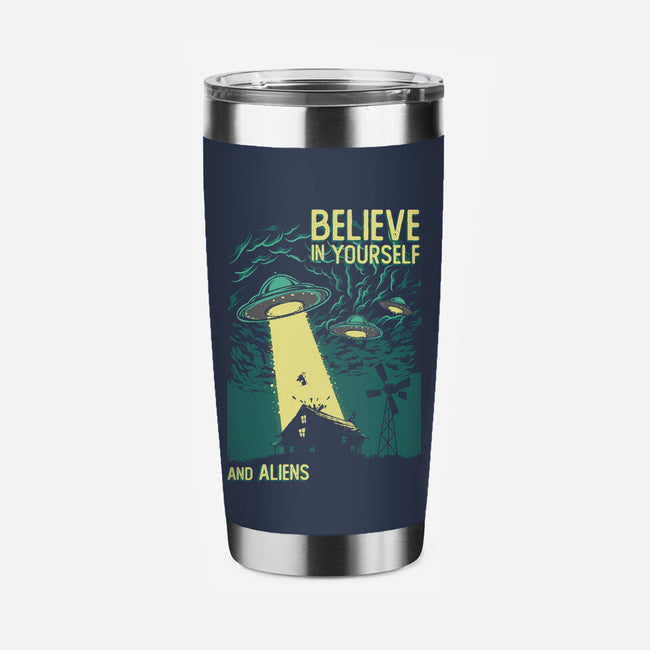 Yourself And Aliens-None-Stainless Steel Tumbler-Drinkware-Gleydson Barboza