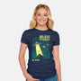 Yourself And Aliens-Womens-Fitted-Tee-Gleydson Barboza