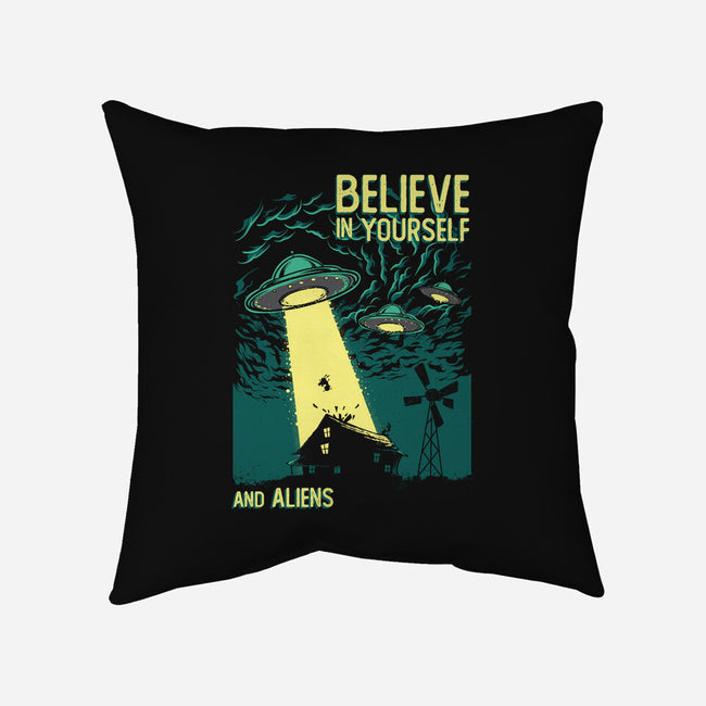 Yourself And Aliens-None-Non-Removable Cover w Insert-Throw Pillow-Gleydson Barboza