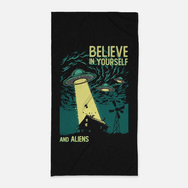 Yourself And Aliens-None-Beach-Towel-Gleydson Barboza