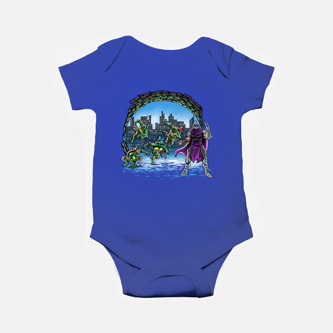 Turtles Cover-Baby-Basic-Onesie-zascanauta