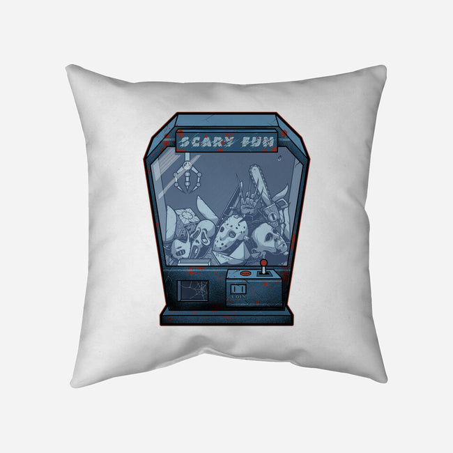 Horror Crane-None-Removable Cover-Throw Pillow-Astrobot Invention