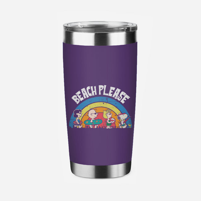 Beach Time Please-None-Stainless Steel Tumbler-Drinkware-turborat14