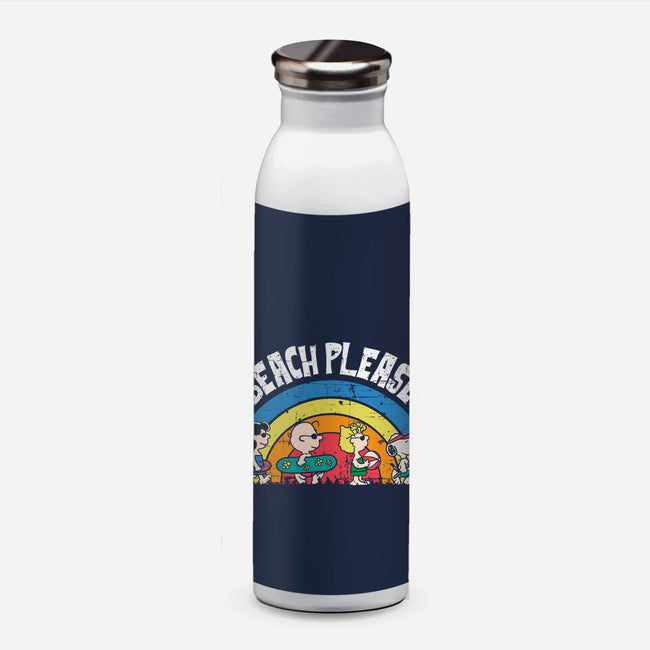 Beach Time Please-None-Water Bottle-Drinkware-turborat14