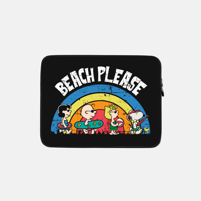 Beach Time Please-None-Zippered-Laptop Sleeve-turborat14