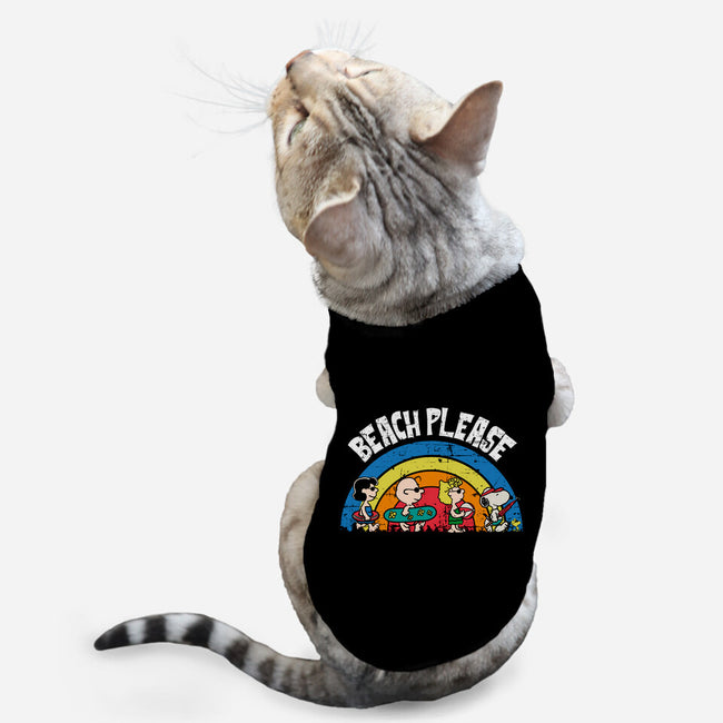 Beach Time Please-Cat-Basic-Pet Tank-turborat14