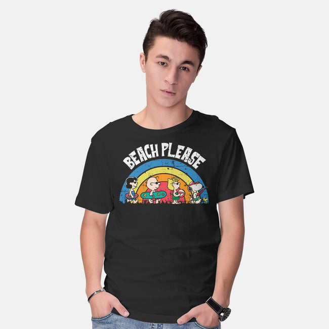 Beach Time Please-Mens-Basic-Tee-turborat14