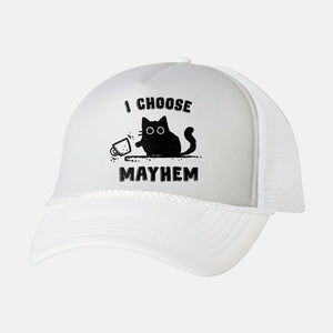 I Choose Mayhem-Unisex-Trucker-Hat-kg07