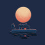 Boat Under The Moon-Mens-Heavyweight-Tee-rmatix