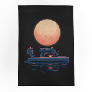 Boat Under The Moon