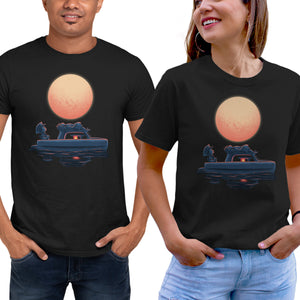 Boat Under The Moon