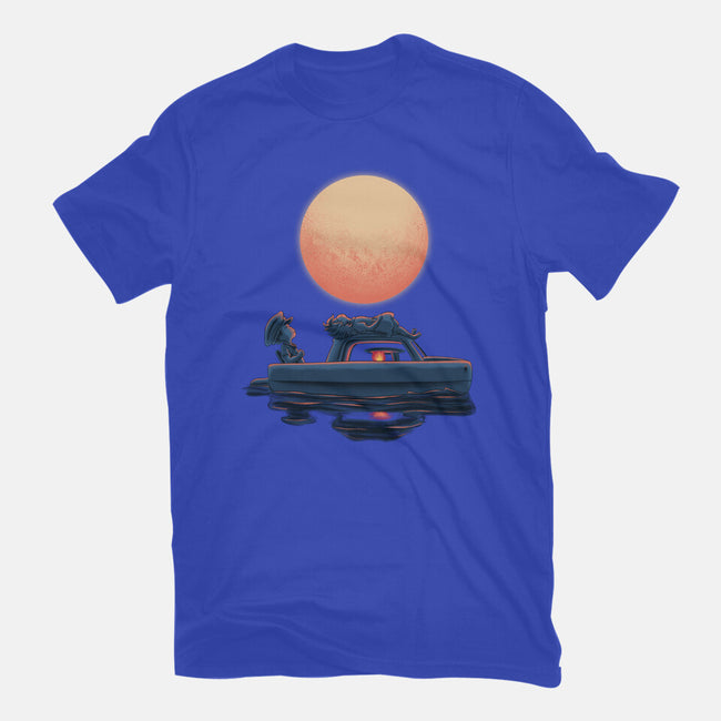 Boat Under The Moon-Mens-Heavyweight-Tee-rmatix