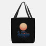 Boat Under The Moon-None-Basic Tote-Bag-rmatix