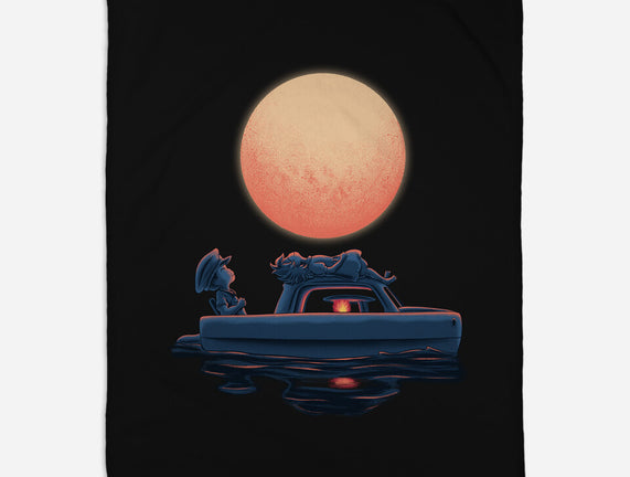 Boat Under The Moon