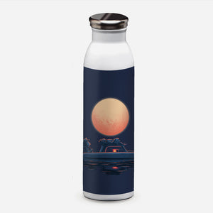 Boat Under The Moon-None-Water Bottle-Drinkware-rmatix
