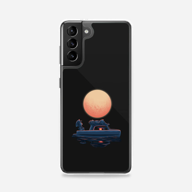 Boat Under The Moon-Samsung-Snap-Phone Case-rmatix