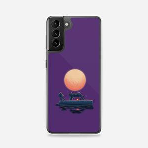 Boat Under The Moon-Samsung-Snap-Phone Case-rmatix