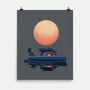 Boat Under The Moon-None-Matte-Poster-rmatix