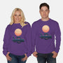 Boat Under The Moon-Unisex-Crew Neck-Sweatshirt-rmatix