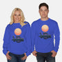 Boat Under The Moon-Unisex-Crew Neck-Sweatshirt-rmatix