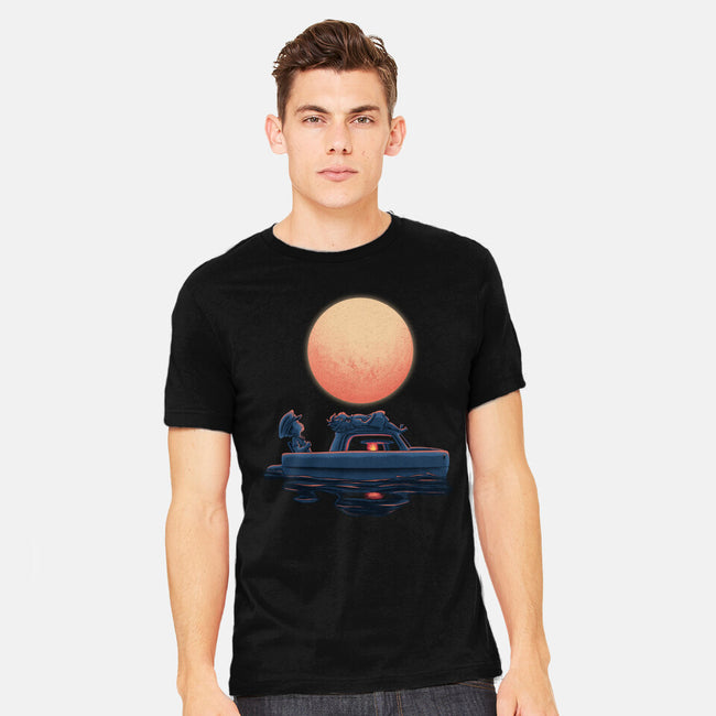 Boat Under The Moon-Mens-Heavyweight-Tee-rmatix