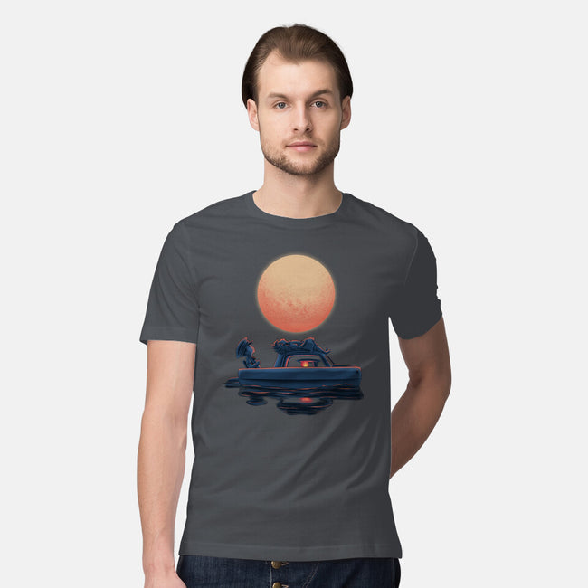 Boat Under The Moon-Mens-Premium-Tee-rmatix