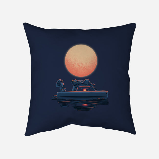 Boat Under The Moon-None-Removable Cover w Insert-Throw Pillow-rmatix