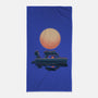 Boat Under The Moon-None-Beach-Towel-rmatix