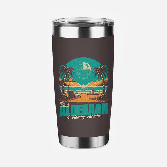 Summer Planet Destruction-None-Stainless Steel Tumbler-Drinkware-Studio Mootant