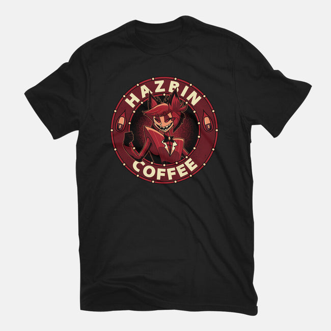 Hazbin Coffee-Womens-Basic-Tee-Astrobot Invention