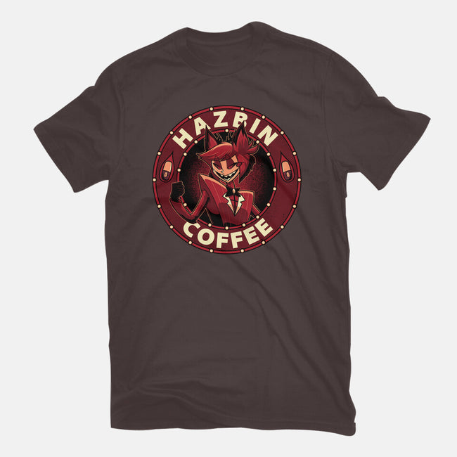 Hazbin Coffee-Womens-Basic-Tee-Astrobot Invention