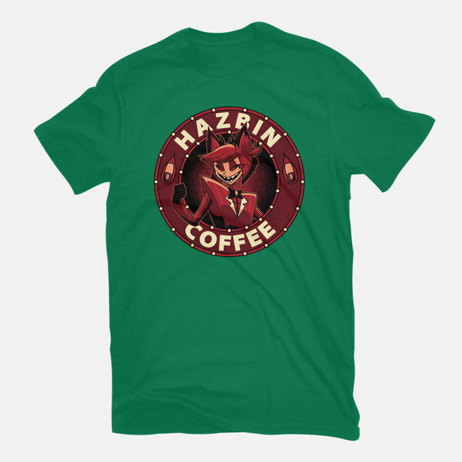 Hazbin Coffee-Womens-Basic-Tee-Astrobot Invention