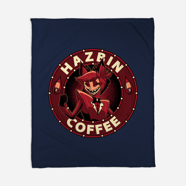 Hazbin Coffee-None-Fleece-Blanket-Astrobot Invention