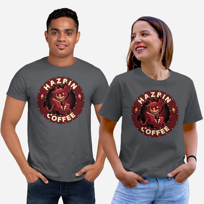 Hazbin Coffee-Unisex-Basic-Tee-Astrobot Invention