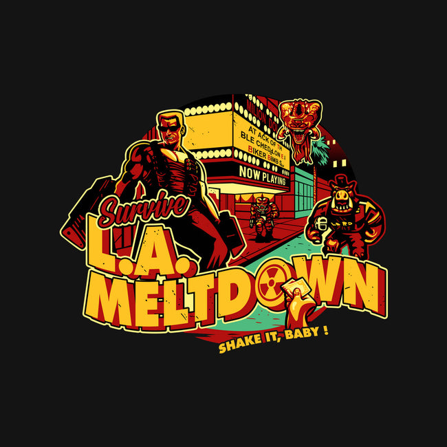 Survive LA Meltdown-None-Fleece-Blanket-daobiwan