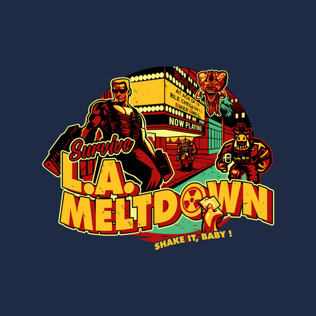 Survive LA Meltdown-Womens-Fitted-Tee-daobiwan